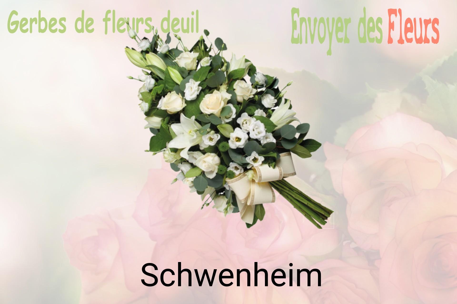 Gerbe de fleurs de deuil livrée à Schwenheim